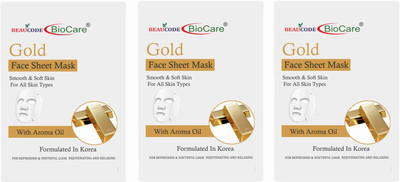 BEAUCODE BioCare Blush & Glow Gold Sheet Mask, 25ml(25 ml)
