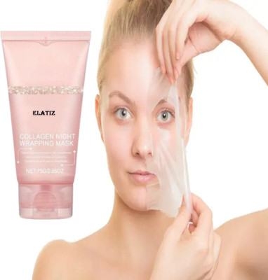 Elatiz Collagen Night Peel Off Mask for Glowing Skin CREAM(60 ml)
