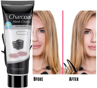 Luster Shine Activated Charcoal Face Mask for Blackhead Remover(130 ml)
