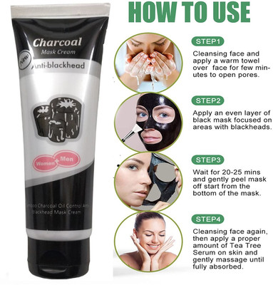 Libline Charcoal Peel off Mask On Face for All Skin Types(260 ml)