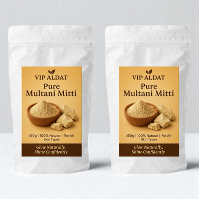 VIP ALDAT Herbal Multani Mitti For Clear Skin (450 g × 2 = 900 g)(900 g)