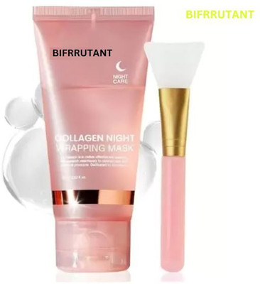 BIFRRUTANT Collagen Night Mask for Fine Line Reduction & Skin Brightening(75 ml)