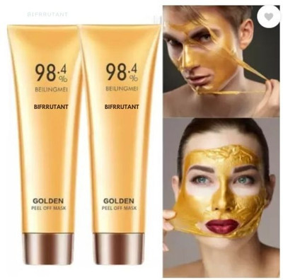 BIFRRUTANT Good Vibes Gold Peel Off Face Mask – Pamper Yourself with Gold Care(120 ml)