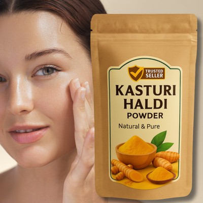 ShakalyaVeda Natural Kasturi Haldi 100g | Herbal Turmeric for Face Mask & Scrub(100 g)