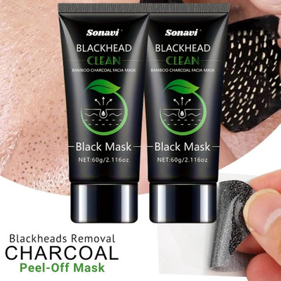 Sonavi Charcoal Peel Off Mask Blackhead Acne & Remove Dead Skin And Whitening Face(120 g)