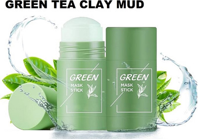 Luipui latest green tea clay face mud stick for anti acne(40 g)