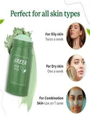 Luipui best green tea face mask mud best for stylish and beautiful face(40 g)