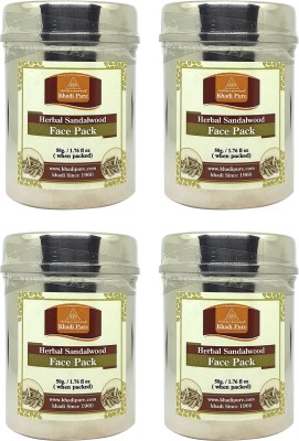 Khadi Pure Gramodyog Herbal Sandalwood Face Pack (Pack Of 4) (200G)(200 g)