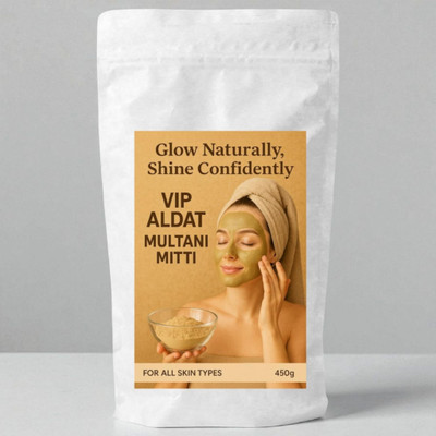 VIP ALDAT Multani Mitti Divine Herbal Skin Glow Deep Detox Natural Care Pack(200 g)