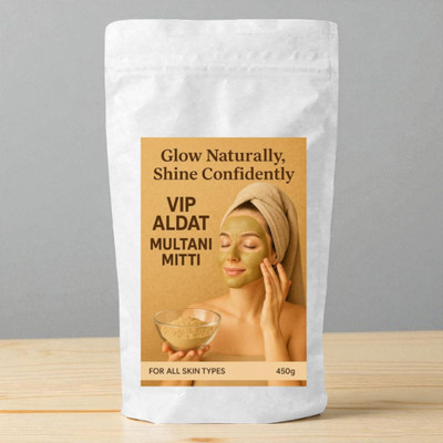 VIP ALDAT Multani Mitti Advanced Natural Detox Glow Mask for Timeless Radiant Skin(450 g)