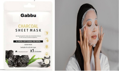 GABBU Face Sheet Mask With Serum For Women and Men All Skin Types(20 g)