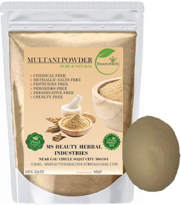 Beautoherb pure Natural Multani mitti Powder for face pack smooting(100 g)