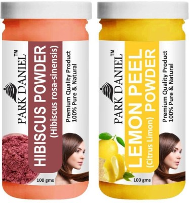 PARK DANIEL Premium Hibiscus Powder & Lemon Peel Powder Combo Pack of 2 Bottles of 100 gm (200 gm )(200 g)