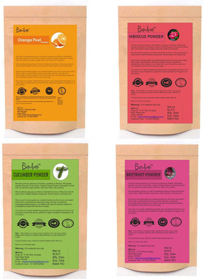 BIndian Orange Peel Hibiscus Face Pack Powder Cucumber & Beetroot Face Pack Powder(200 g)