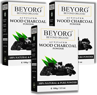 BEYORG Activated Charcoal Powder, Activated Carbon Powder, Natural Wood Charcoal Powder(300 g)