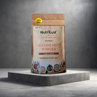 NutriLux Multani Mitti Powder Face Pack | Fuller's Earth & Bentonite Clay(100 g)