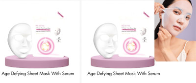 EVERERIN Age Defying Face Sheet Mask With Serum For Women and Men Soft Skin COMBO(40 g)