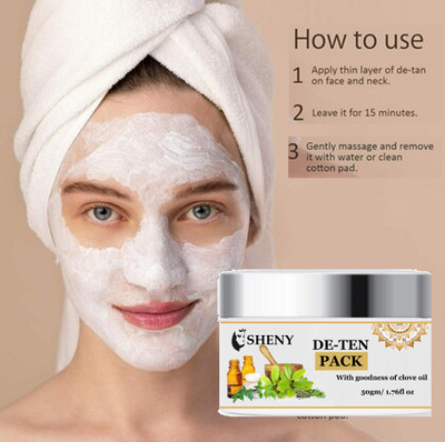 Sheny Brightening De-Tan Face Pack | For Soft, Glowing(50 ml)