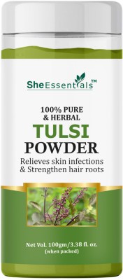 She Essentials Tulsi Powder For Face, Acne Control, Blemish control & Fair Skin Tone(100 g)