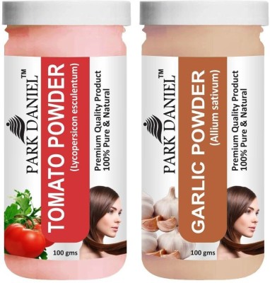 PARK DANIEL Natural Tomato Powder & Garlic Powder Combo Pack of 2 Jars of 100 gms(200 gms)(200 g)