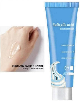 HUZURLU Salicylic Acid Ice Cream Face Mask Moisturizing Hydrating-01(120 ml)