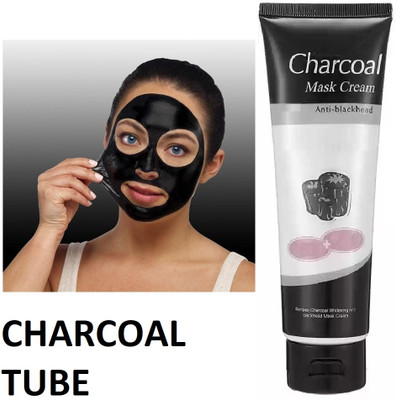 JANOST New Charcoal Peel off Mask For Men Enriched With Vitamin-E(130 ml)