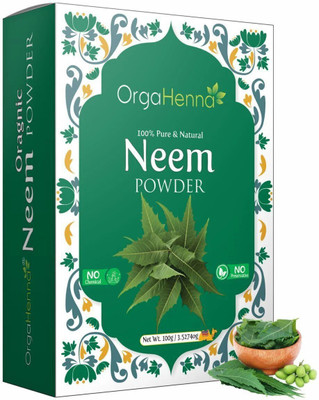 Orgahenna Pure &Natural Neem Leaf Organic Powder Oil Control & Deep Cleanses(100 g)