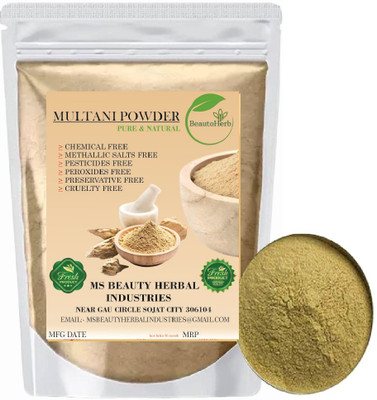 Beautoherb pure Natural Multani mitti Powder for face pack soft(300 g)