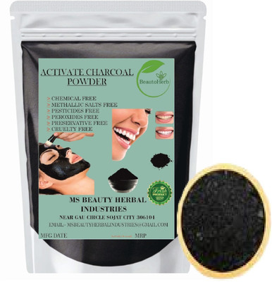 Beautoherb pure Natural Charcoal Powder for face pack glow(400 g)