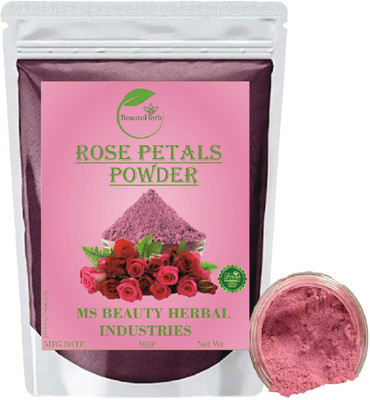 Beautoherb pure Natural Rose Powder for face pack glow(400 g)