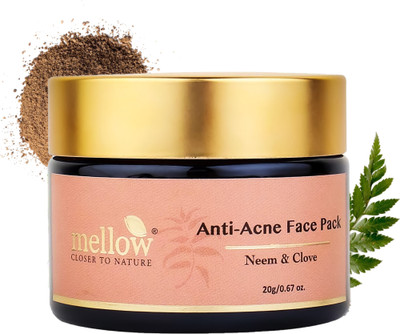 mellow Anti Acne Face Pack with Neem, Clove & Multani Mitti to Prevent Pimples(20 g)