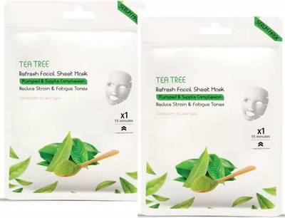 EVERERIN Best Korean Skin Care For All Skin Types tea tree Sheet Mask(40 g)