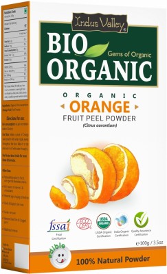 Indus Valley BIO Organic Natural Orange Peel Powder For Skin Whitening Face, Skin & Hair Care(100 g)