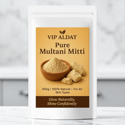 VIP ALDAT Pure Multani Mitti – Smooth Skin Glow & Herbal Powder(450 g)