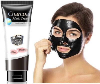 WOONGMI Best Blackheads and Whiteheads Charcoal Black Peel Off Mask(130 ml)
