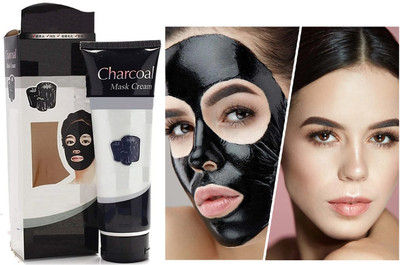 USBK Deep Cleansing Charcoal Peel Off Mask for Oily Skin & Dull Face(130 g)