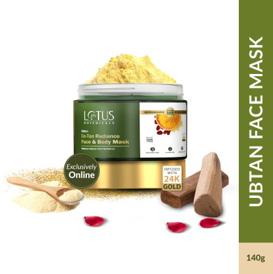 Lotus Botanicals Ubtan De-Tan Radiance Face & Body Mask(140 g)