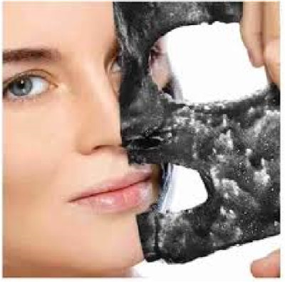 Luipui charcoal peel of mask for skin polishing and skin toning pack of 1(150 ml)