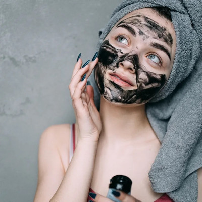 HUZURLU New Blackheads & Whiteheads Removes Active Bamboo Charcoal Peel Off Mask(130 ml)