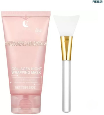 PHIZLLER Collagen Mask | Collagen Night Wrapping Mask for Radiant and Firm Skin(75 g)