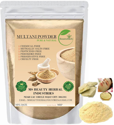 Beautoherb pure Natural Multani mitti Powder for face pack skin(400 g)