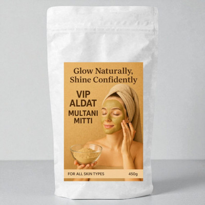 VIP ALDAT Supreme Herbal Multani Mitti Glow Formula For Flawless Smooth Radiant Skin(200 g)