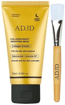 ADJD Overnight Wrapping Peel Off Facial Mask With Face Pack Brush(75 ml)