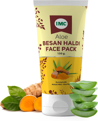 IMC Aloe Besan Haldi Face Pack | Enriched with Multani Mitti & Aloe Vera(150 g)