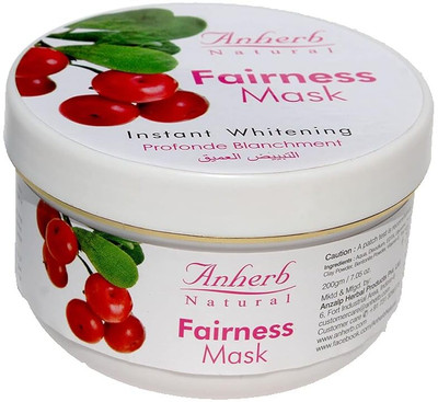 Anherb Natural Face Mask For Fairness, Tanning & Glowing Skin |Brightening & Anti-Aging(200 g)