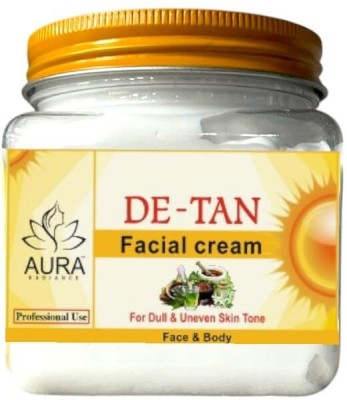 Aura radiance De Tan Facial Massage Face & body Cream for men & women 350gm(380 g)