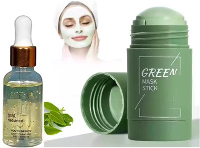 Jiwoo Serum & Green Tea Cleansing Mask Stick for Face For Blackheads(120 g)