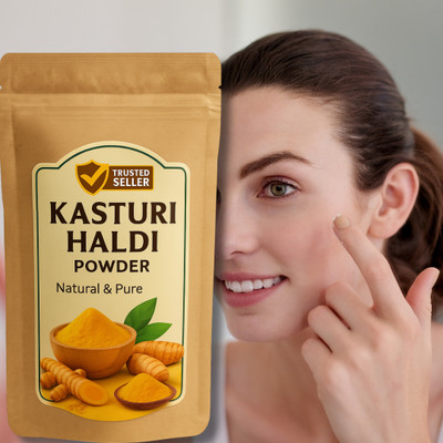 ShakalyaVeda 100g Herbal Kasturi Turmeric – Skin Cleansing & Glow Boosting(100 g)