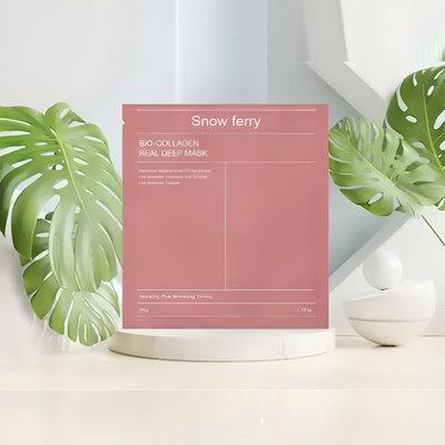 snowferry Bio-Collagen Real Deep Face Mask, Hydrating Overnight | Hydrogel Face Mask(34 g)