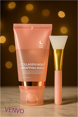 venvo Collagen Firming Night Glow Peel Mask + Brush(100 ml)